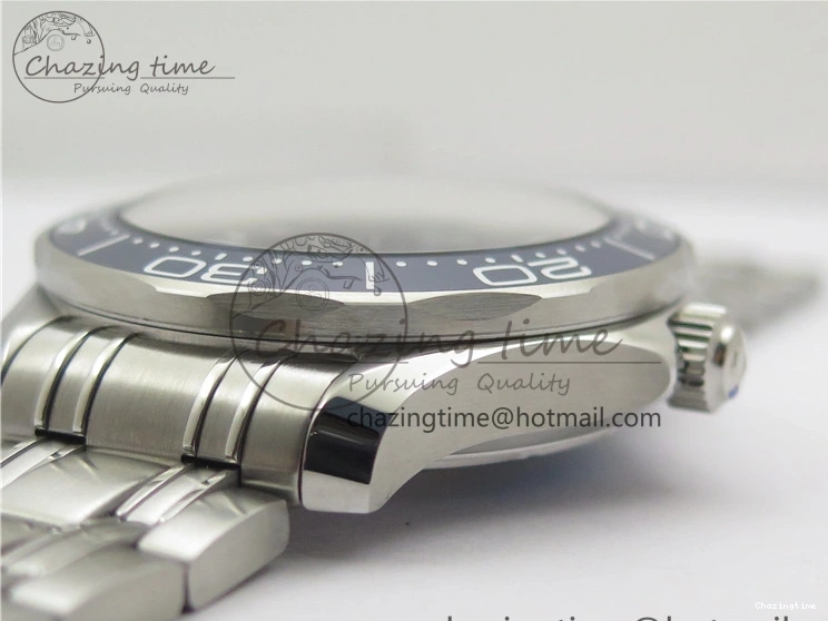 0324 Seamaster Diver 300M ORF 1:1 Best Edition Blue Ceramic Gray Dial on SS Bracelet A HighQuality 7867